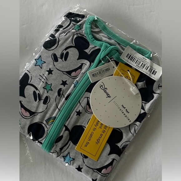 Little Sleepies Zippy Mickey Forever New Disney Teal 0-3m - Picture 7 of 7